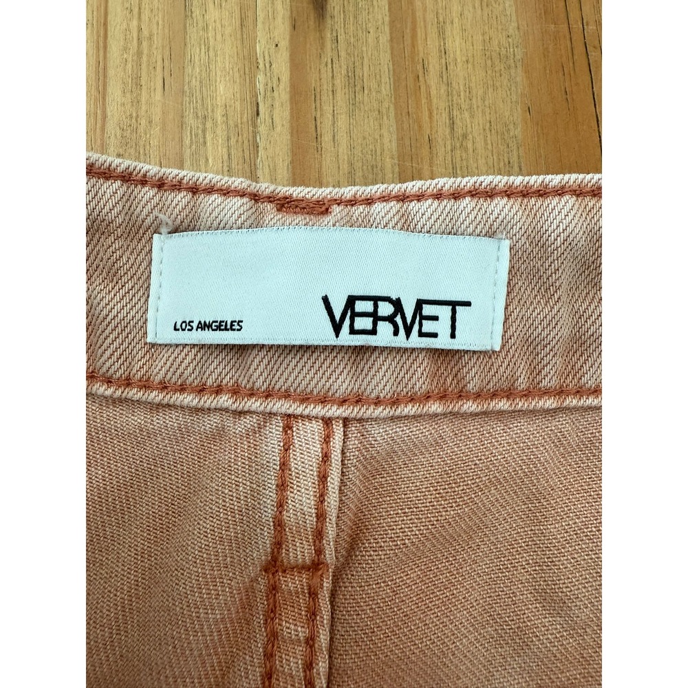 #D- 024- Vervet Pink Distressed Wide Leg High Rise Jeans V2736BM Womens 29 - Picture 7 of 9